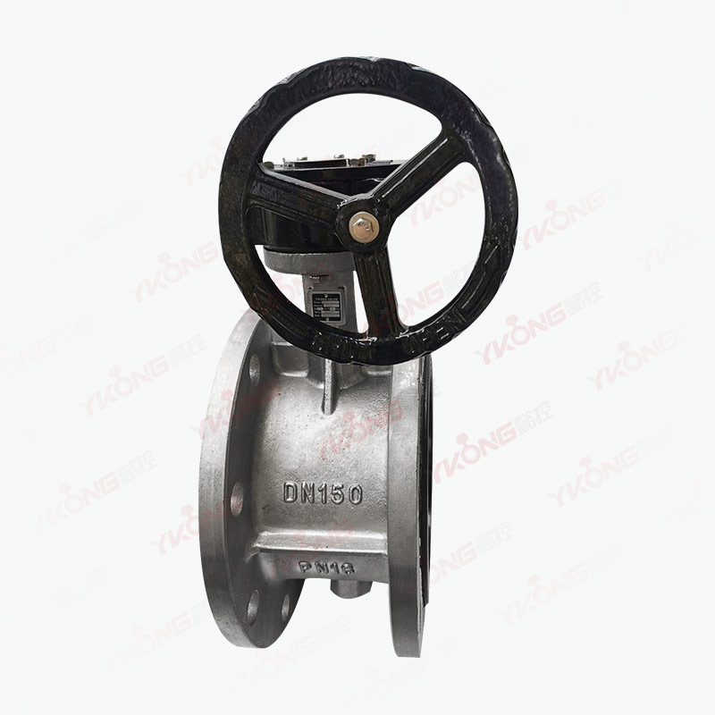 不銹鋼渦輪法蘭蝶閥